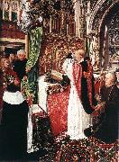 MASTER of Saint Gilles The Mass of St Gilles oil on canvas
